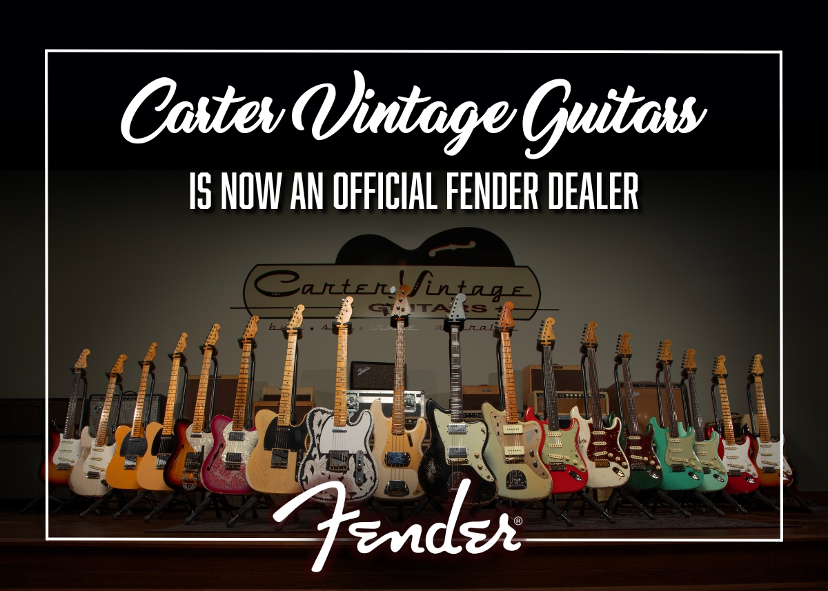 Carter Vintage Guitars Becomes an Official Fender Custom Shop Dealer